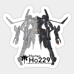 Flight Unit Horten Ho229 [White Background] Sticker